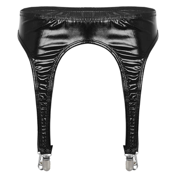 Women's Erotic Shiny Sexy Garter / Adult Underwear with Duck-Mouth Clips - EVE's SECRETS